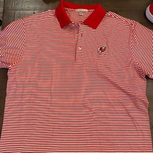 Mens Peter Millar Georgia Bulldog shirt.